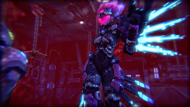 Moros Protocol screenshot of Jocaste strutting her stuff