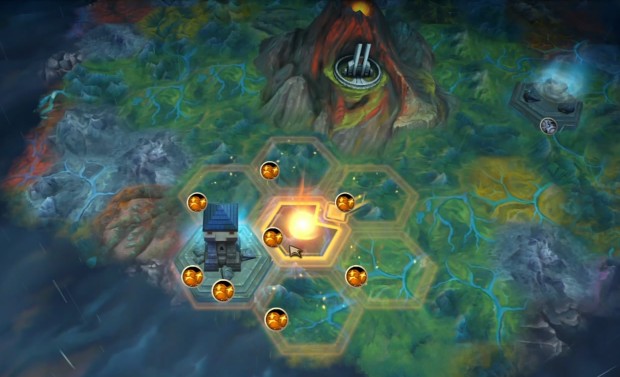 Against the Storm screenshot of the roguelite style world map