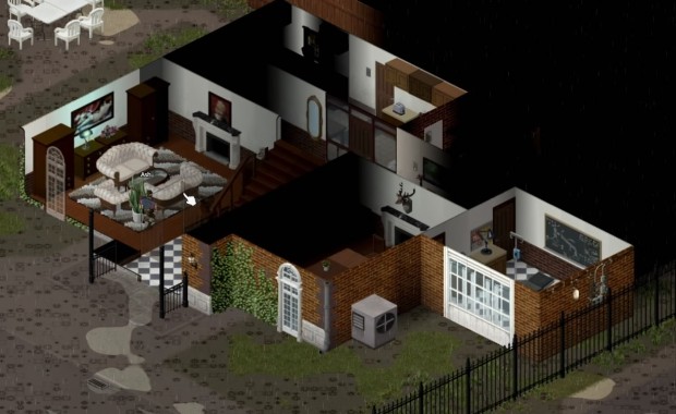 Project Zomboid Build 42 screenshot of the newly updated Cortman Medical building