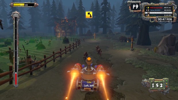 Warcraft 3 Reforged: Forsaken Kingdom screenshot of the racing minigame