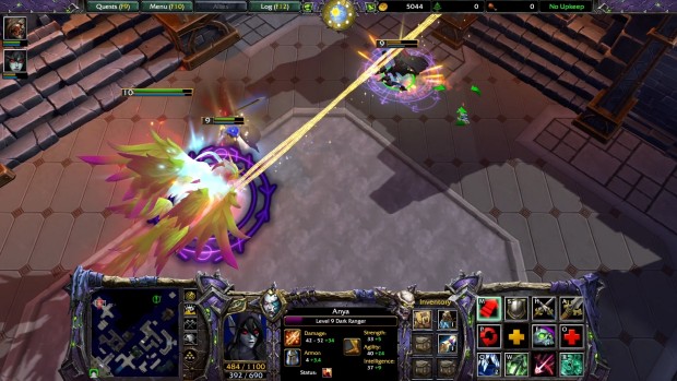 Warcraft 3 Reforged: Forsaken Kingdom screenshot of a phoenix boss fight