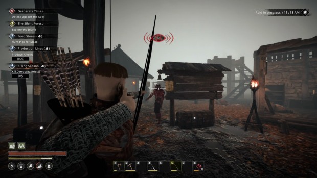 Nested Lands screenshot of the insanely powerful bow