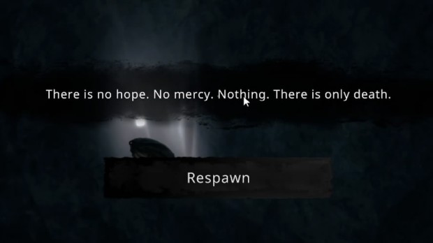 Nested Lands screenshot of the respawn screen
