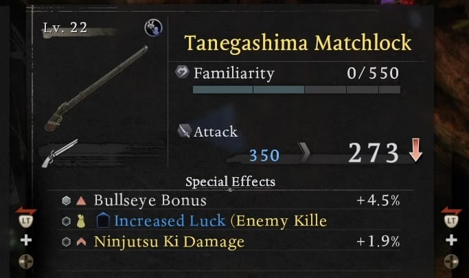 Nioh 3 beginners guide screenshot of a ranged weapon