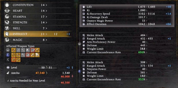 Nioh 3 beginners guide screenshot of how useful intelligence is