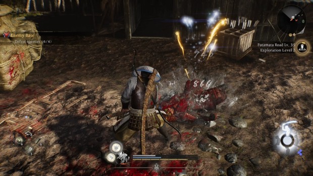 Nioh 3 screenshot of a samurai finisher move