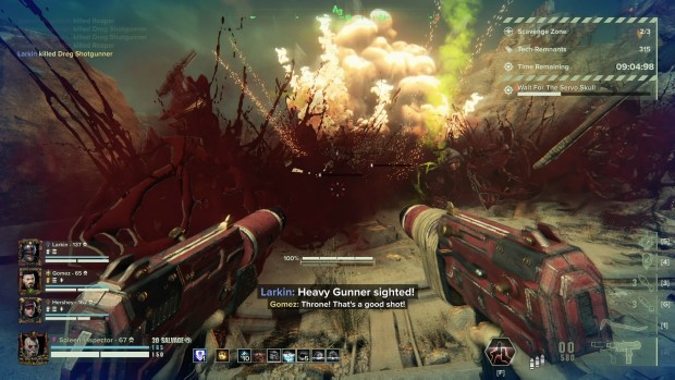 Darktide review/retrospective screenshot of a giant explosion