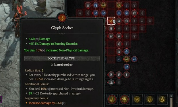 Diablo 4 guide screenshot of the scary-looking Paragon tree