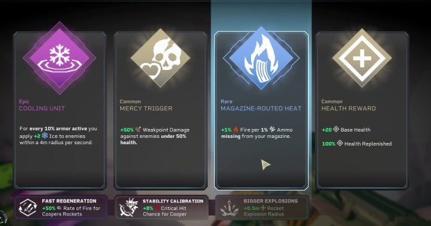 DRG: Rogue Core guide screenshot of what perks are good and what aren't