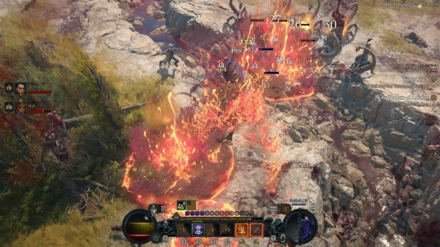 Diablo 4 2026 review screenshot of the overwhelming special effects covering the screen
