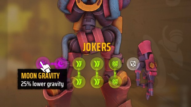 Far Far West beginner's guide screenshot of the moon gravity character joker