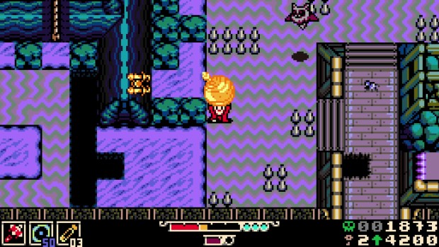 Mina the Hollower screenshot of the character carrying a cartoonishly large bomb