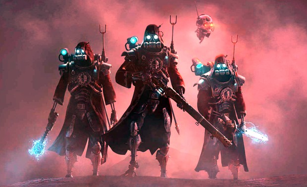 Darktide beginners guide screenshot of the Skitarii with powered weapons