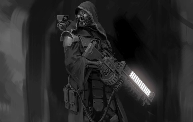 Darktide beginner's guide screenshot of the electric-based arc rifle