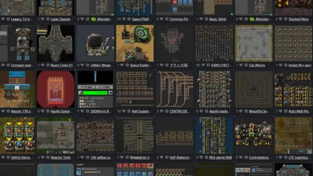 Factorio beginner's guide screenshot of a plethora of community-made builds