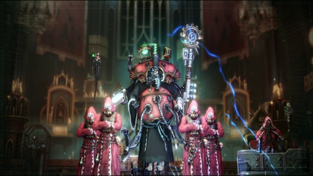 Rogue Trader: The Infinite Moseion review screenshot of Eogunn the tech-priest companion
