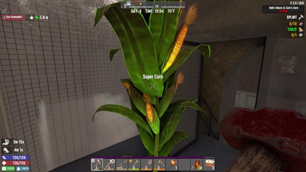 7 Days to Die retrospective screenshot of the weird supercorn