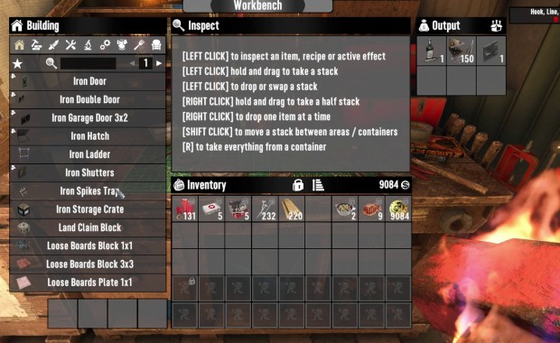 7 Days to Die retrospective screenshot of the confusing crafting menu