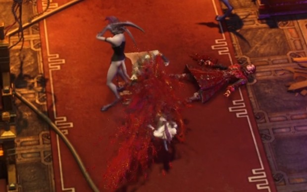 Dark Heresy screenshot of the visceral turn-based combat