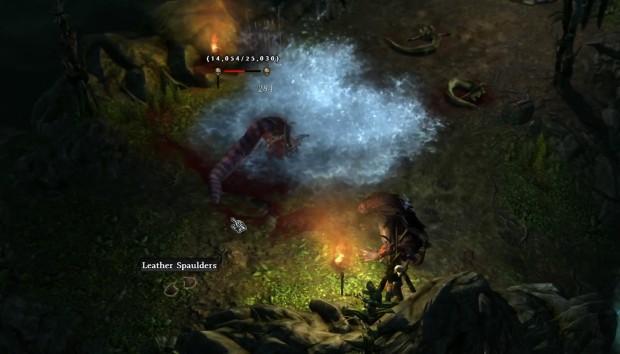Grim Dawn retrospective screenshot of a challenging but fair boss
