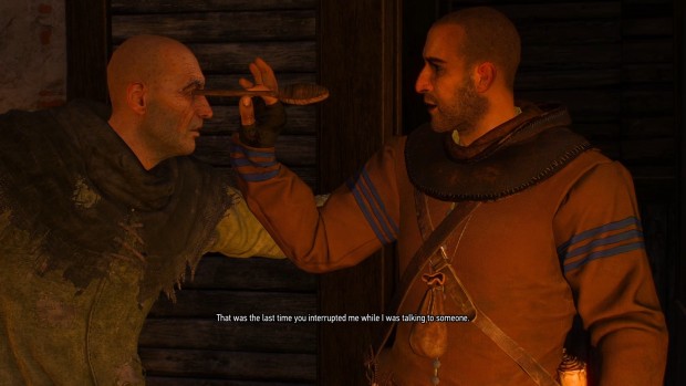 Witcher 3 retrospective screenshot of the bizarre Gaunter O'Dimm